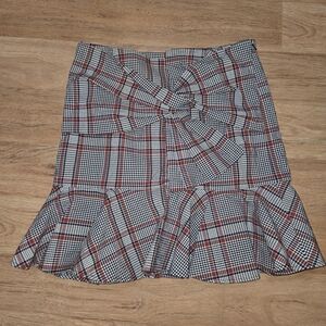 Veronica Beard Picnic Plaid Print Skirt size 0